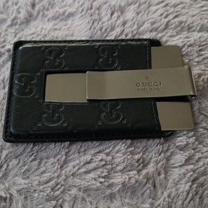 Authentic  Gucci money clip wallet